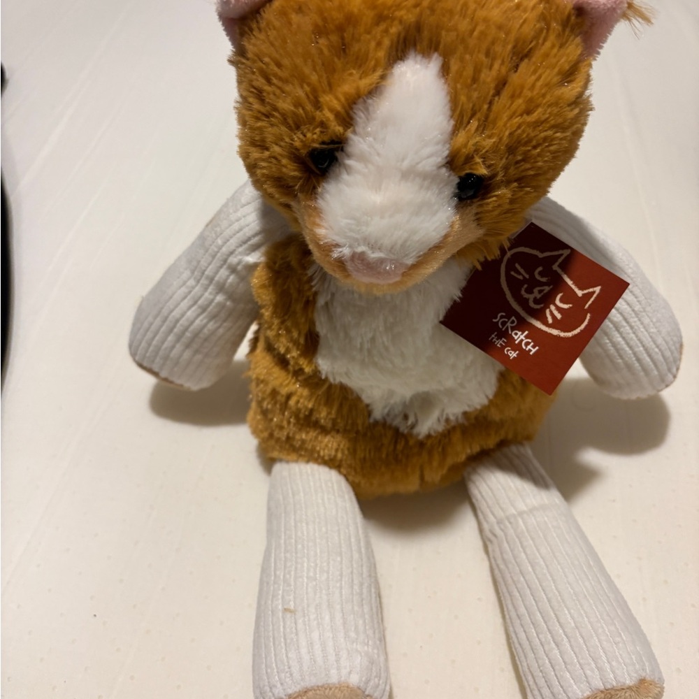 Scentsy - Soft Cat Plush Toy - Brown and White